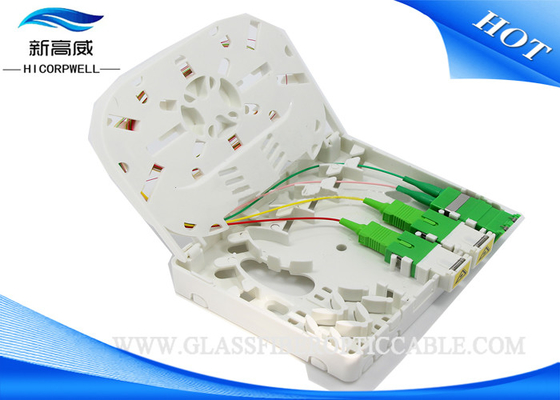 Wall Mount Fiber Optic Termination Box , SC Fiber Optic Cable Termination Boxes